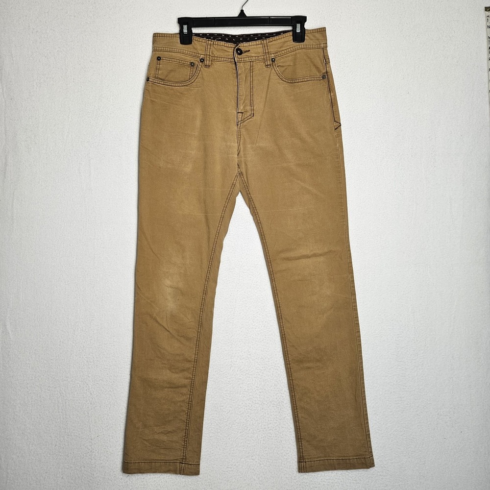 Prana Pants Mens 32x32 Brown Khaki Hiking Casual Outdoor Stretch Workwear